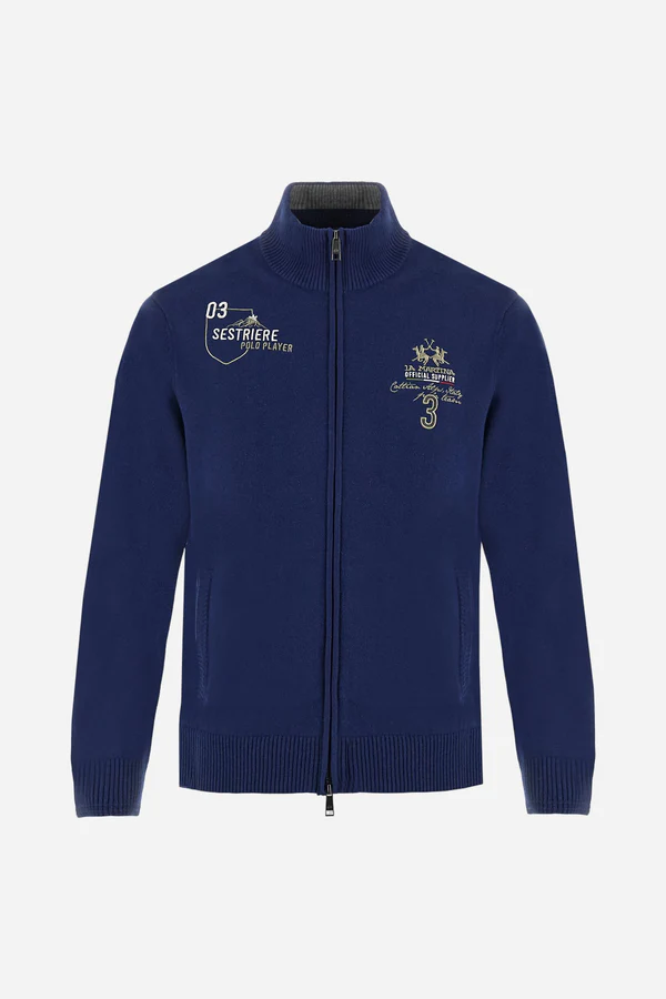 FULL ZIP SWEATER SOFT WOOL