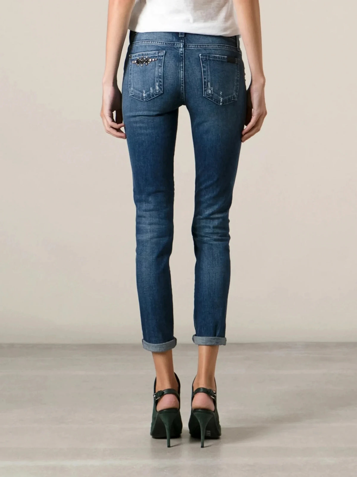 The Skinny Blue Jeans