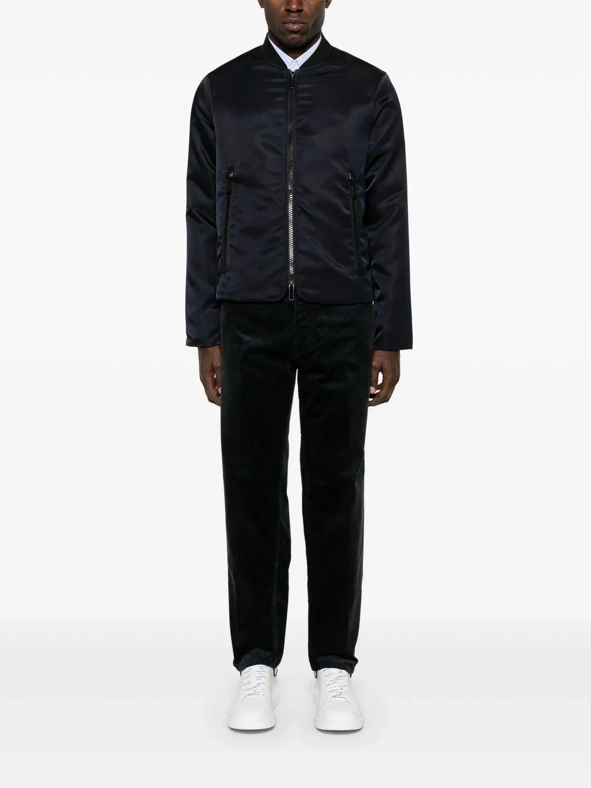 Zip-Up Blue Bomber Jacket