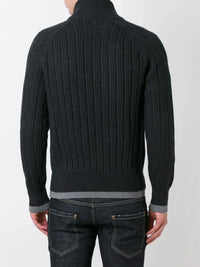 Ribbed Grey Cardigan