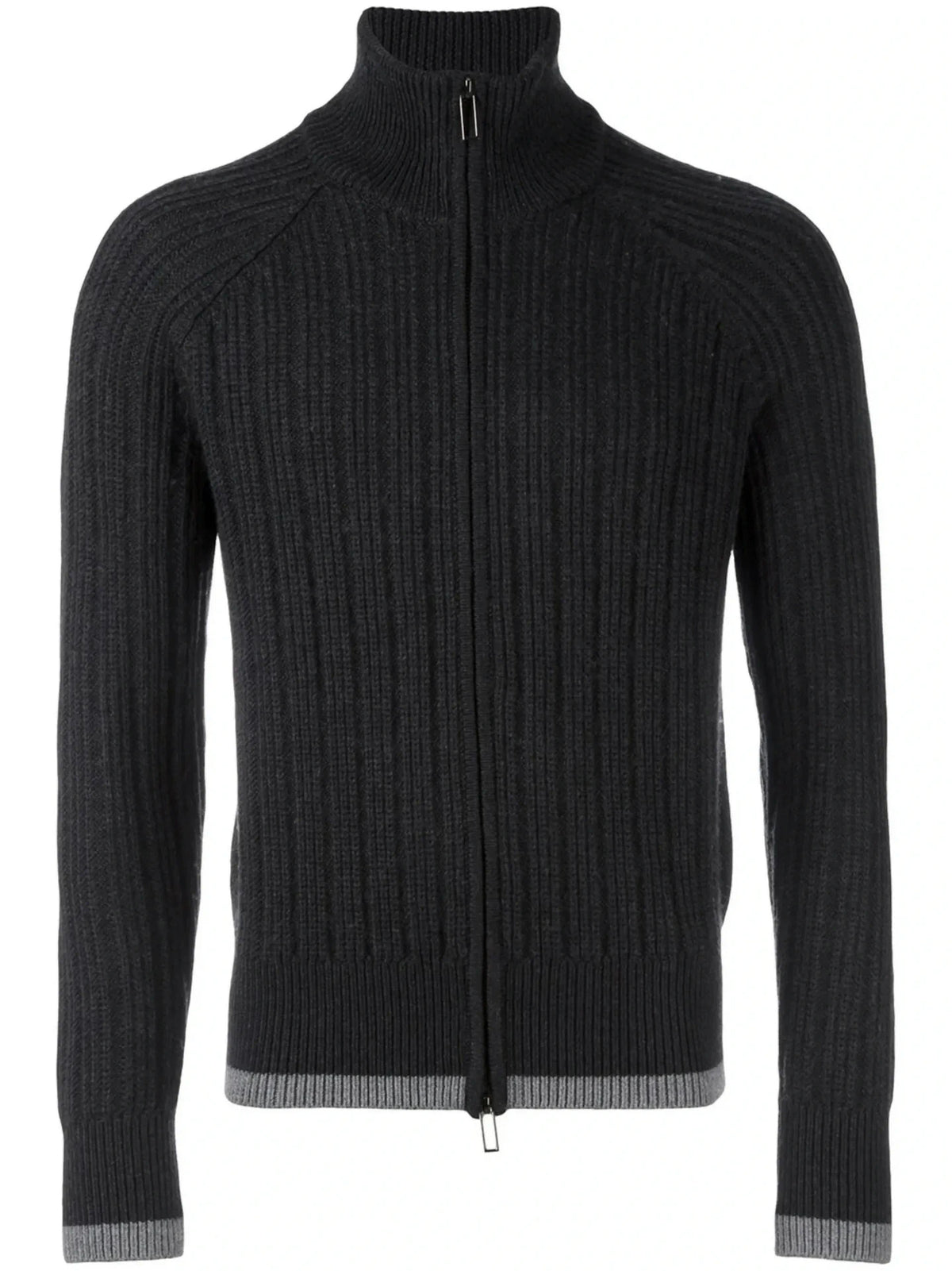 Ribbed Grey Cardigan