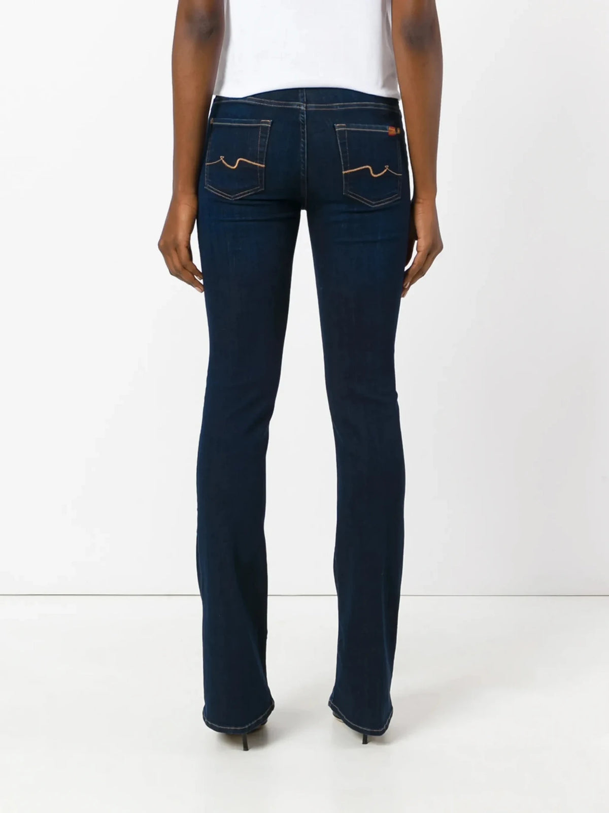 Tapered Navy Blue Jeans