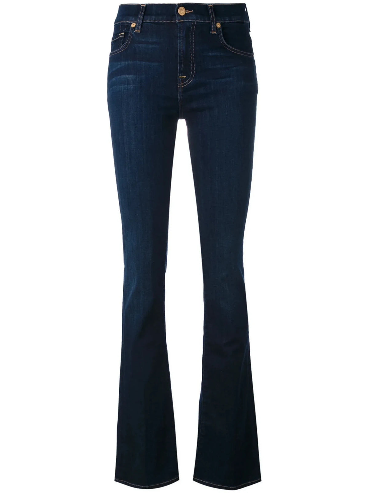 Tapered Navy Blue Jeans