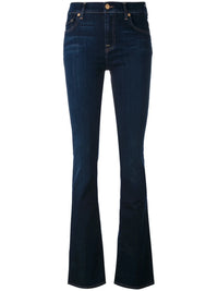 Tapered Navy Blue Jeans