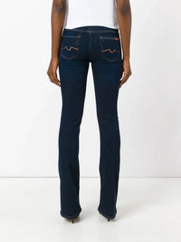 Tapered Navy Blue Jeans