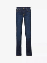 Tapered Navy Blue Jeans