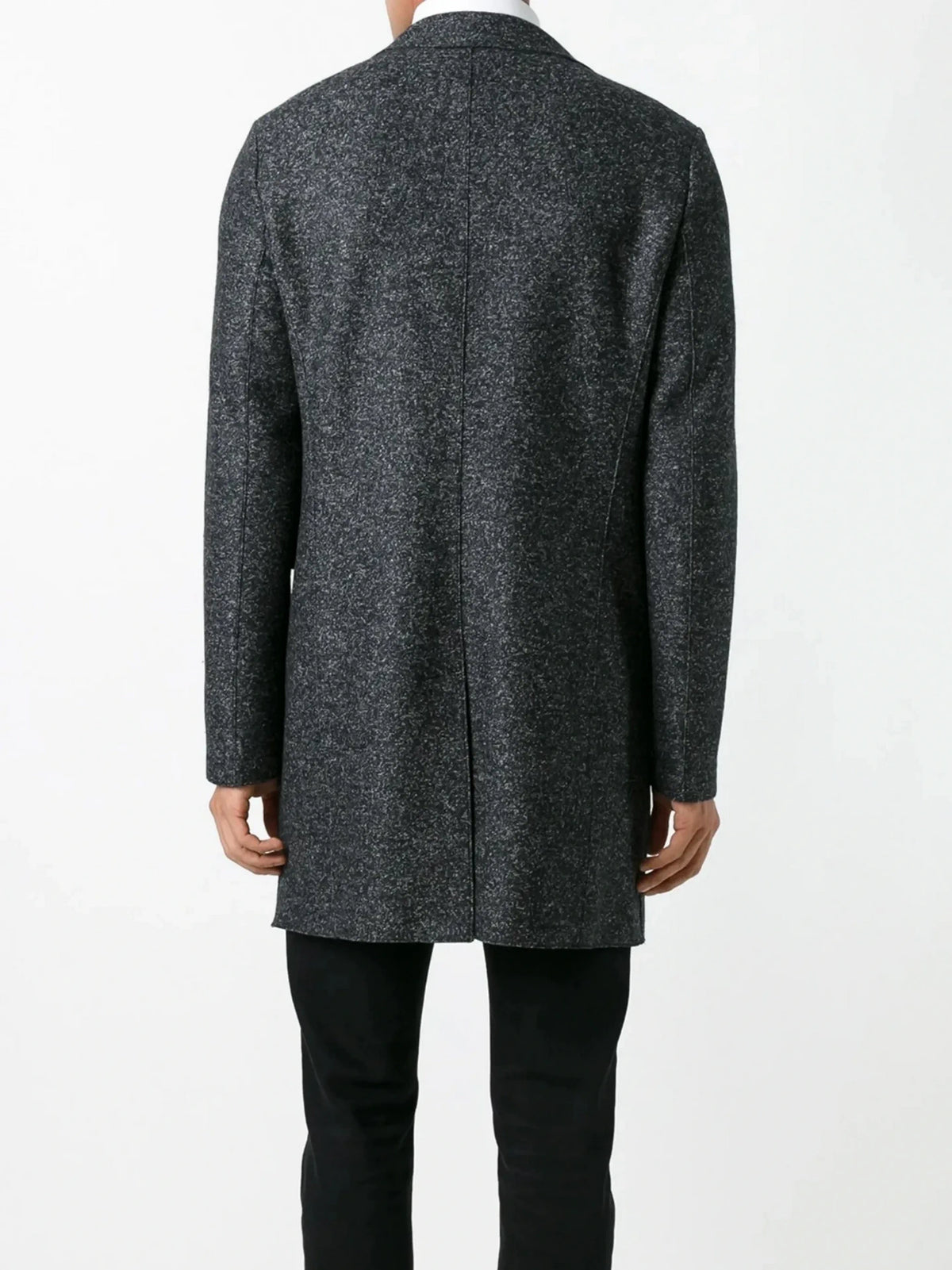 Bouclé Pressed Grey Coat