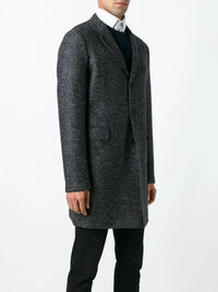 Bouclé Pressed Grey Coat