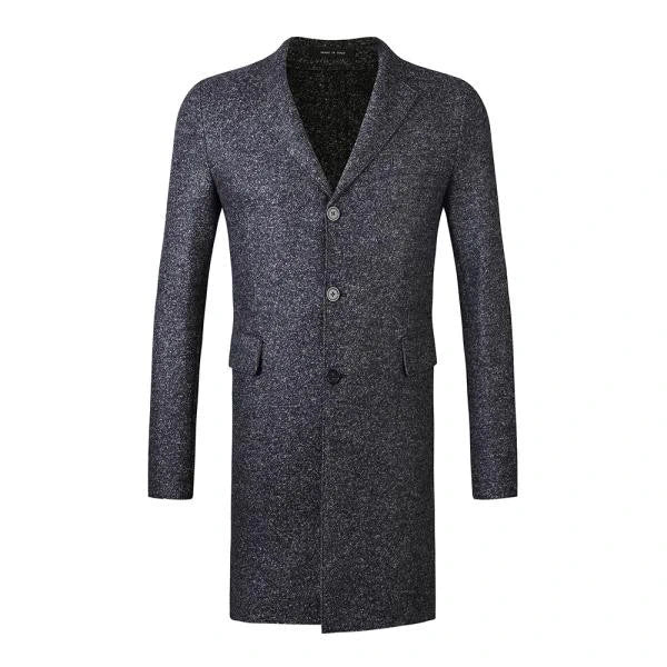 Bouclé Pressed Grey Coat