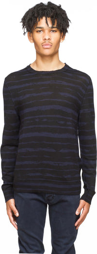 Jeremy Merino Navy Sweater