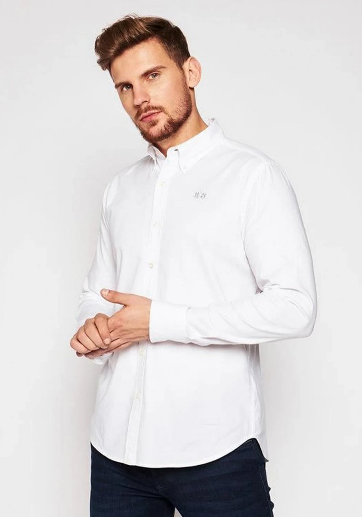 Slim Fit Oxford White Shirt