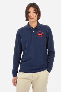 Regular-Fit Black Polo Shirt