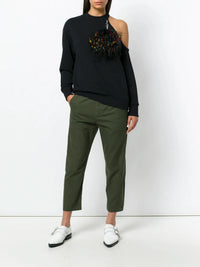 Utility Drawstring Green Trousers