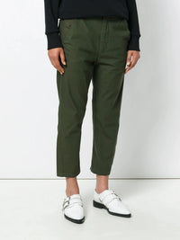 Utility Drawstring Green Trousers