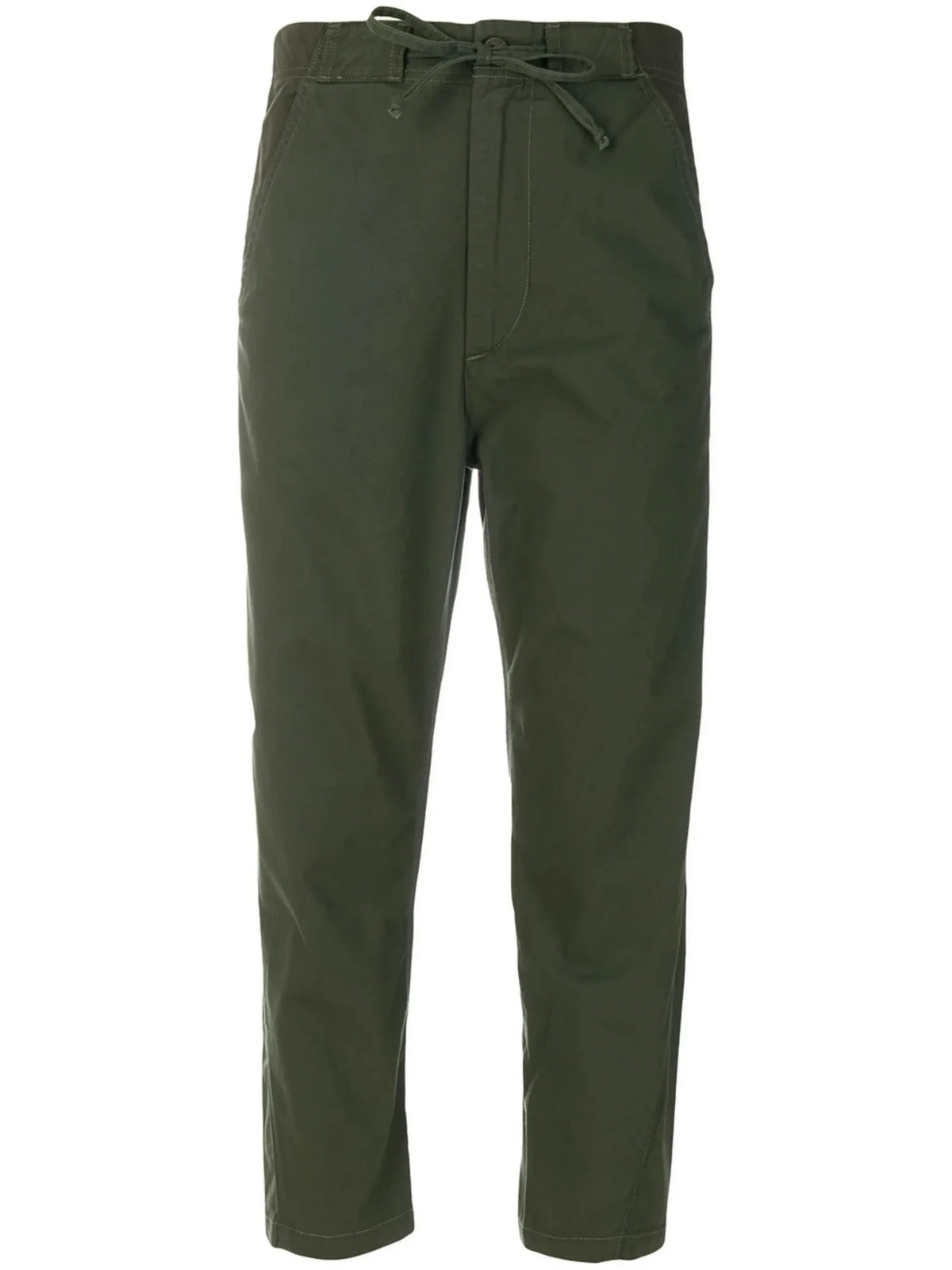 Utility Drawstring Green Trousers