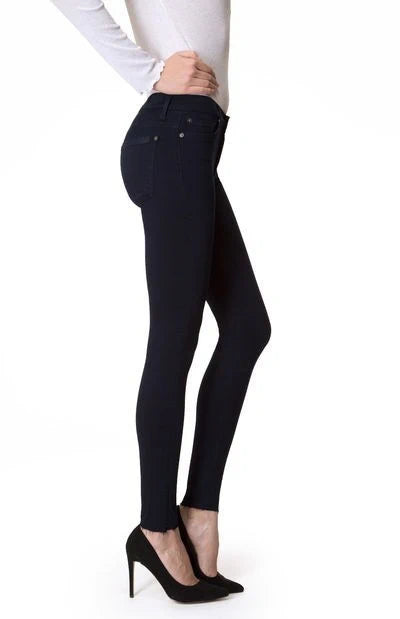 High Waist Skinny Silver Jeans