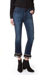 Bootcut Cropped Blue Jeans