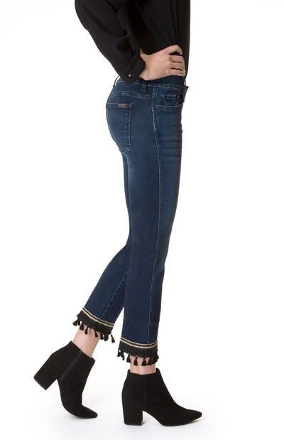 Bootcut Cropped Blue Jeans