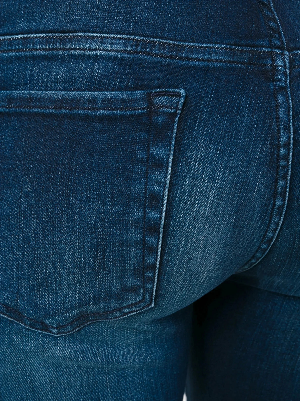 Bootcut Cropped Blue Jeans