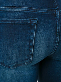 Bootcut Cropped Blue Jeans