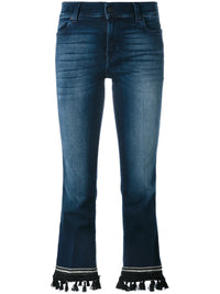 Bootcut Cropped Blue Jeans