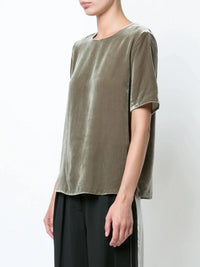 Velvet Green Blouse