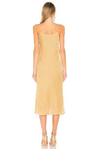 Velvet Gold Cami Dress