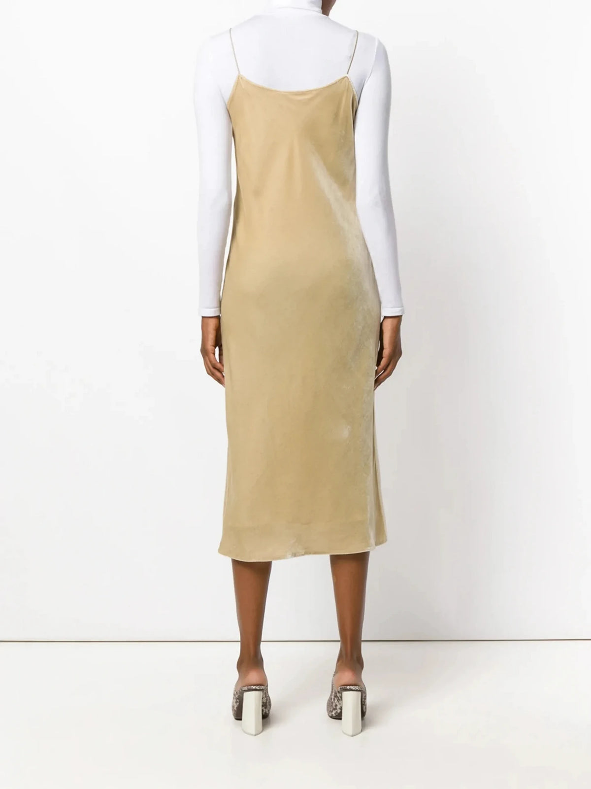 Velvet Gold Cami Dress