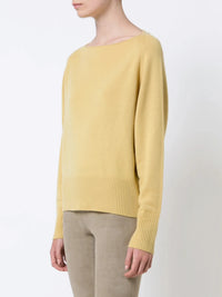 Boatneck Yellow Pullover