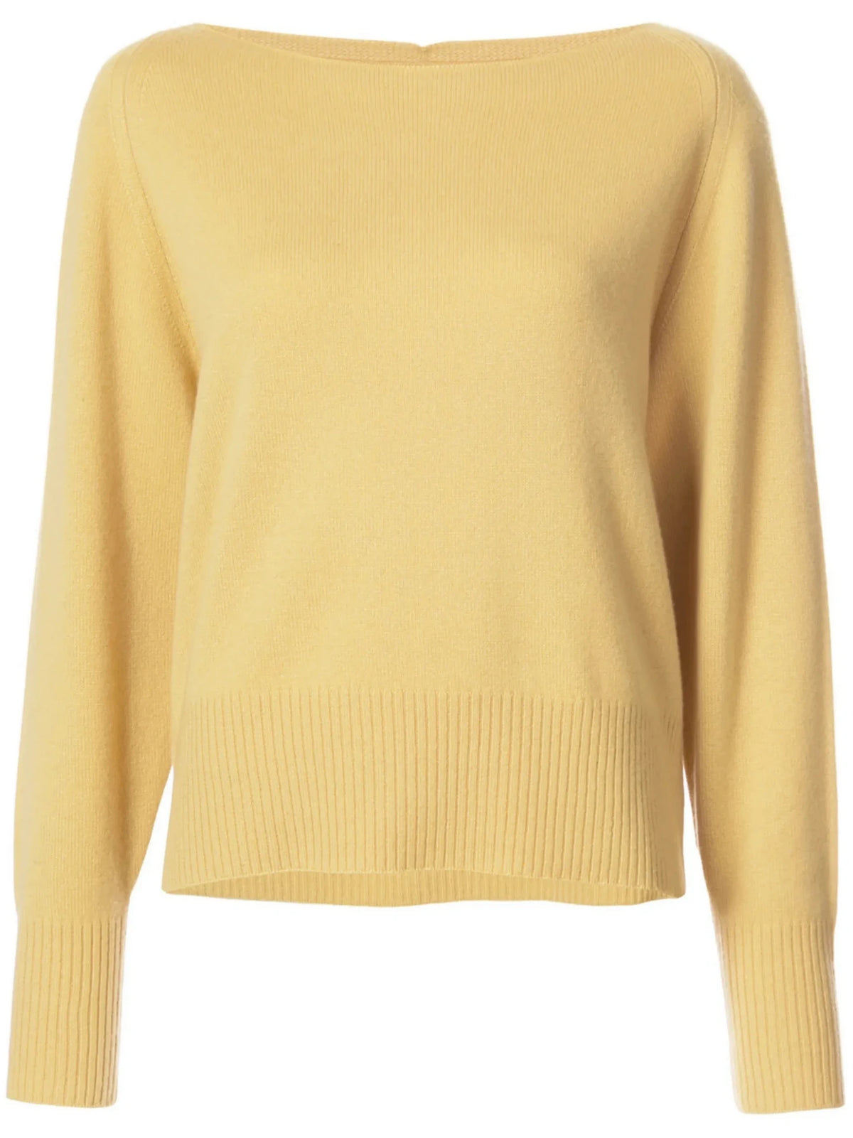 Boatneck Yellow Pullover