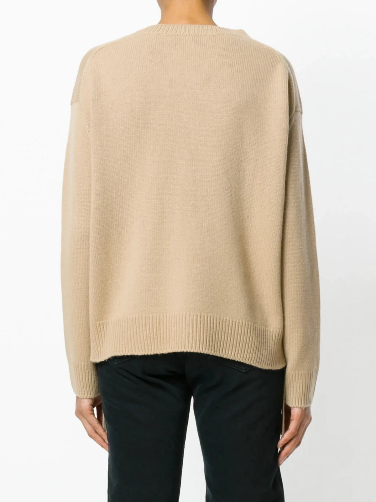 Lace-Up Cashmere Green Sweater