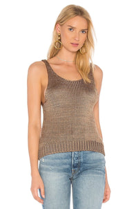 Vince Brown Crop Tank