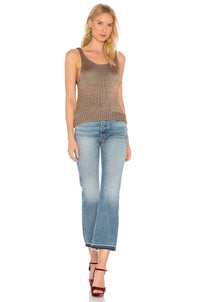 Vince Brown Crop Tank