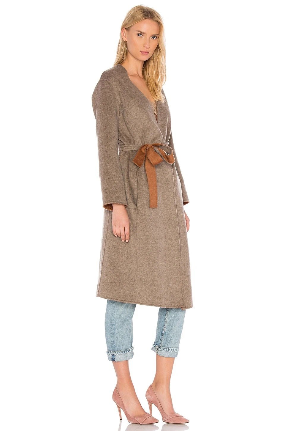 Reversible Belted Brown Coat