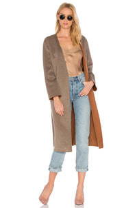 Reversible Belted Brown Coat