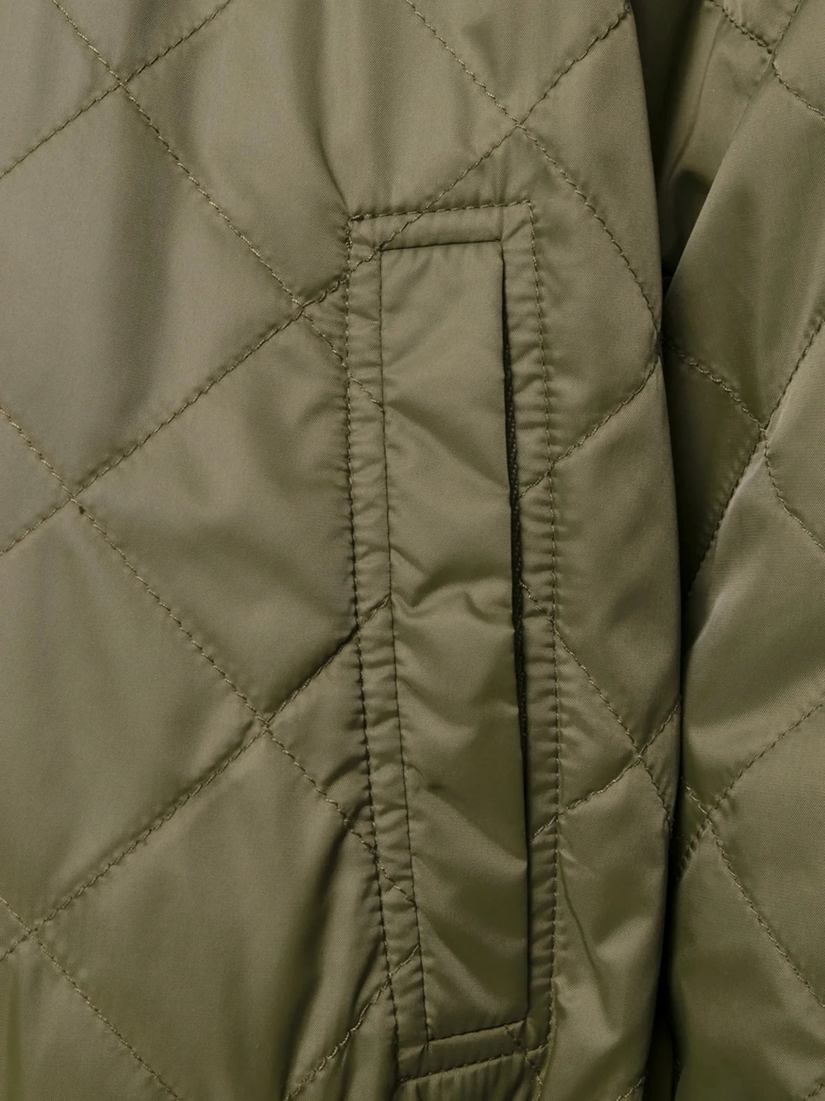 Quilted Green Bomber Jacket