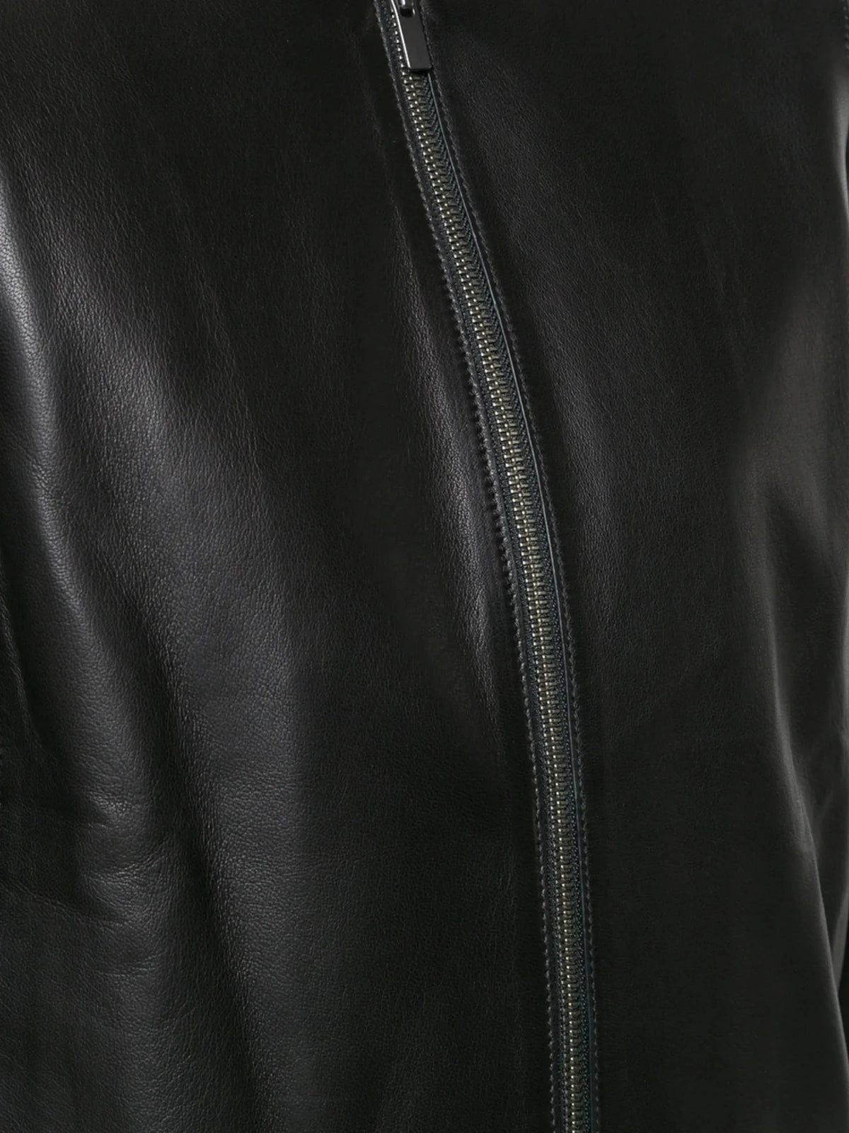 Leather Zip Black Jacket