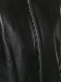 Leather Zip Black Jacket