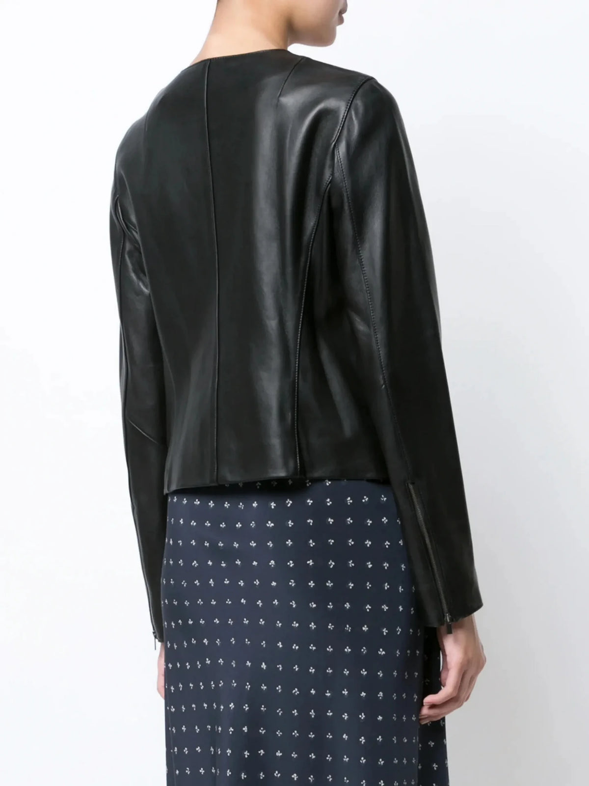 Leather Zip Black Jacket