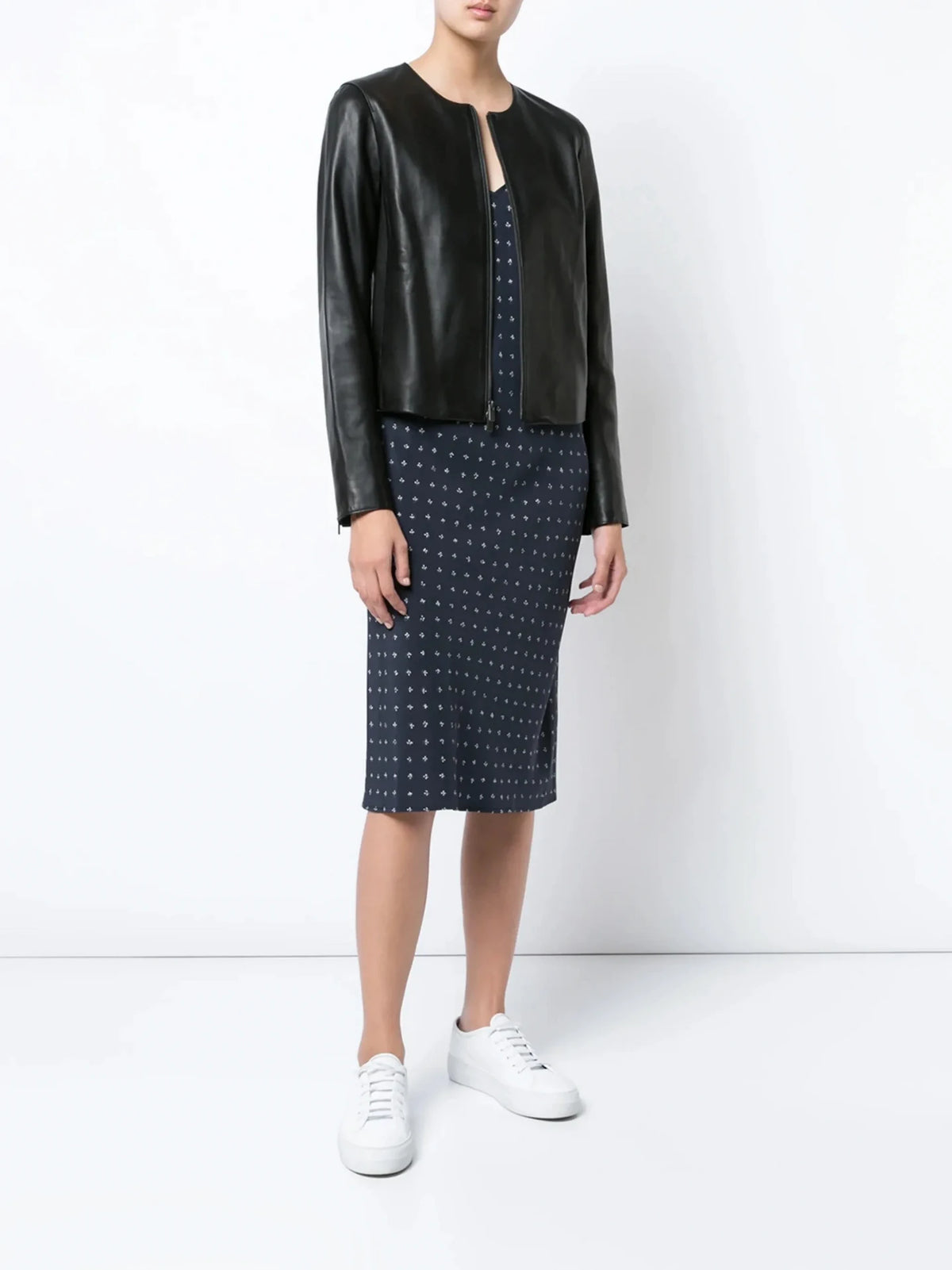 Leather Zip Black Jacket