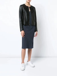 Leather Zip Black Jacket