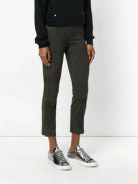 Lambskin Grey Leggings