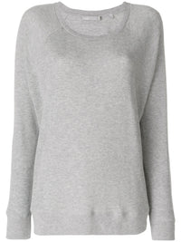 Marl Effect Grey Raglan Pullover
