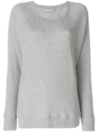 Marl Effect Grey Raglan Pullover