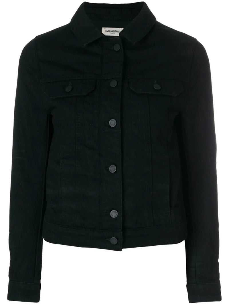 Kioky Black Denim Jacket
