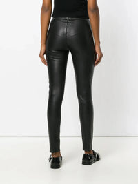 Pharel Black Leather Leggings