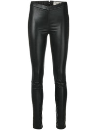 Pharel Black Leather Leggings