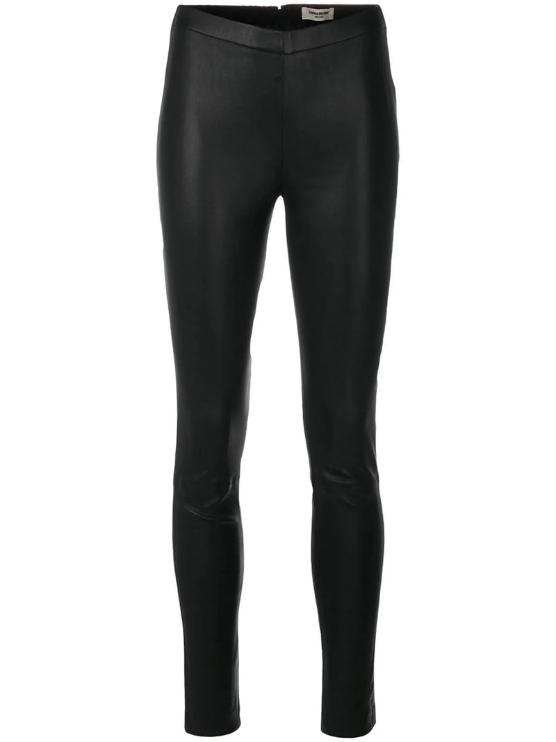 Pharel Black Leather Leggings