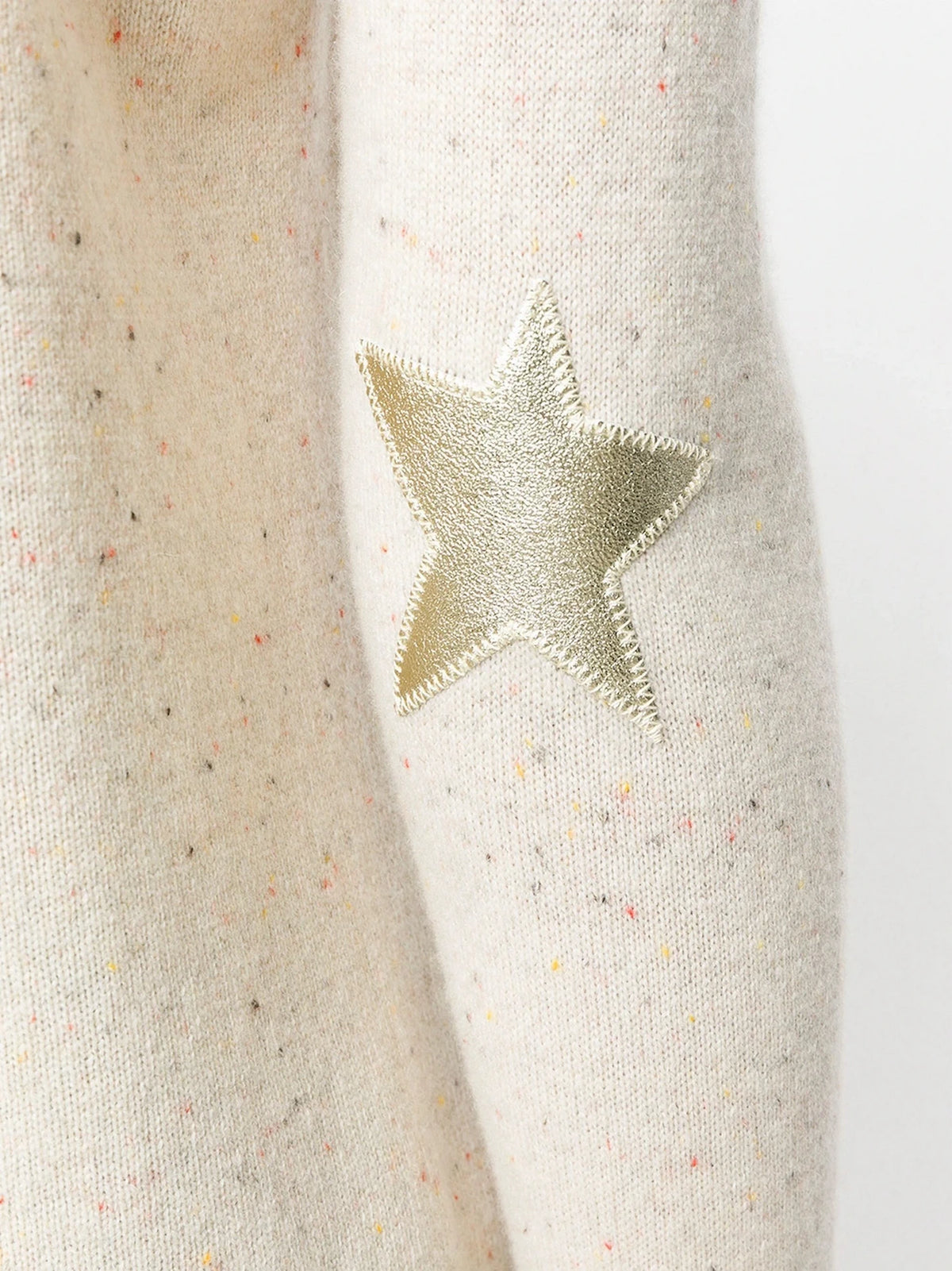 Cici Patch White Sweater