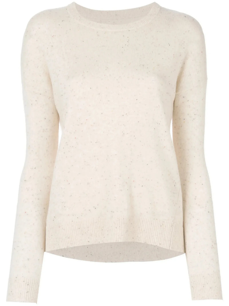 Cici Patch White Sweater